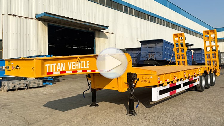 3 Axle 60 Ton Semi Lowbed Trailer for Sale in Rwanda