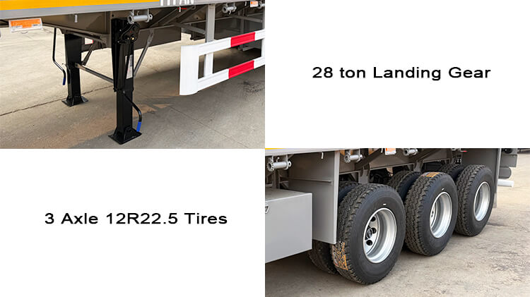 40 Foot 3 Axle Semi Flatbed Trailer Truck for Sale in Rwanda