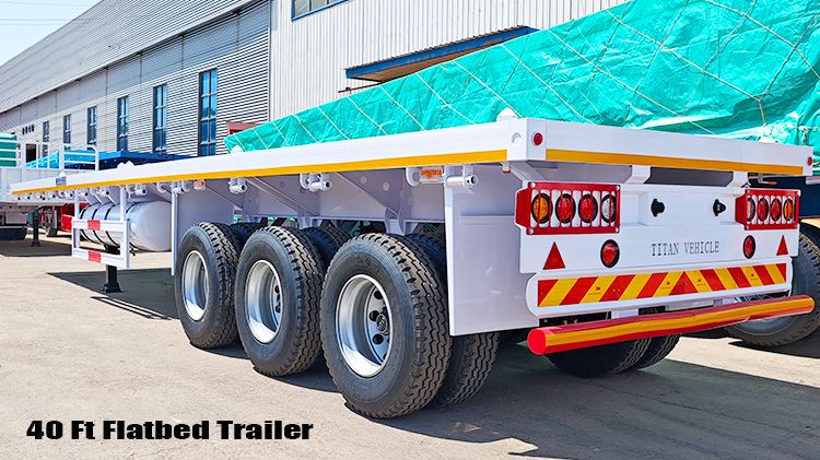 3 Axle Flat Bed Semi Trailer for Sale in Kigali Rwanda