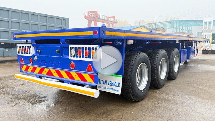 Tri Axle Heavy Duty Flat Bed Trailer for Sale Near Me in Burundi