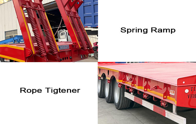 4 Axle 100 Ton Low Bed Loader Trailer for Sale in Burundi