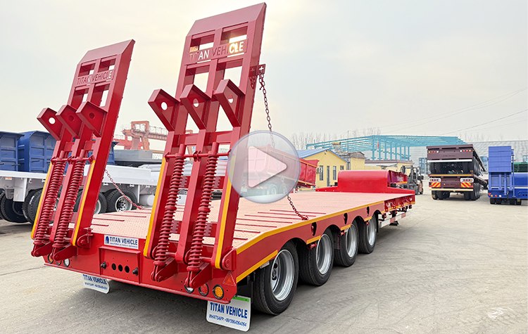 4 Axle 100 Ton Low Bed Loader Trailer for Sale in Burundi