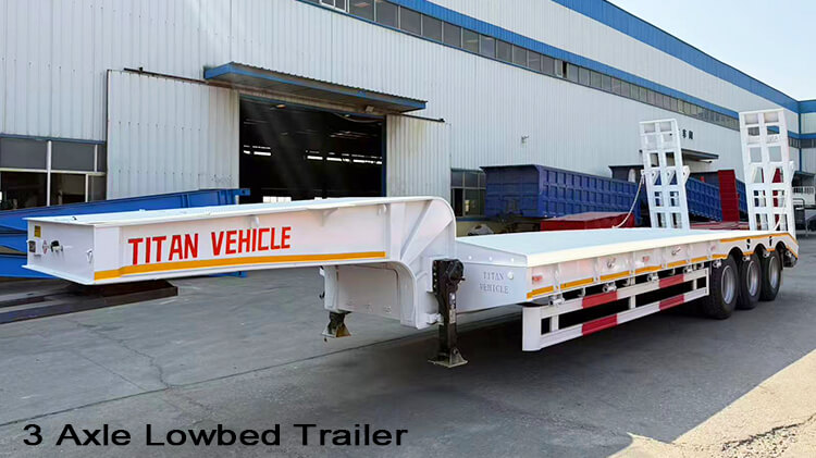 3 Axle Lowbed Truck | Low Bed Semi Trailer for Sale in Burundi