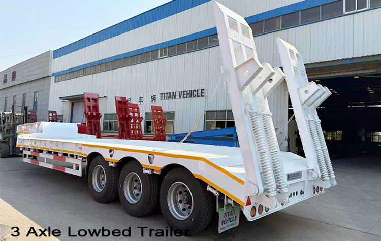 3 Axle Lowbed Truck | Low Bed Semi Trailer for Sale in Burundi