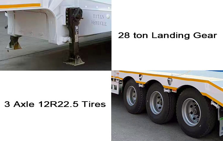 3 Axle Lowbed Truck | Low Bed Semi Trailer for Sale in Burundi