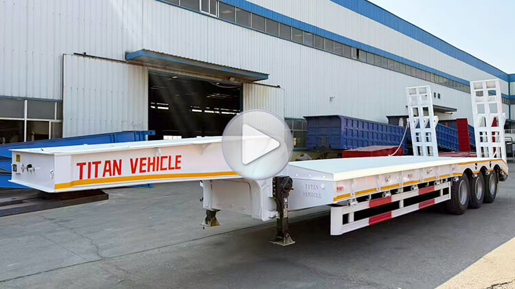 3 Axle Lowbed Truck | Low Bed Semi Trailer for Sale in Burundi