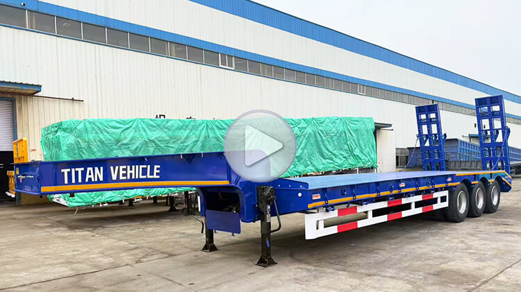 3 Axle 60 Ton Lowbed Trailer for Sale in Burundi