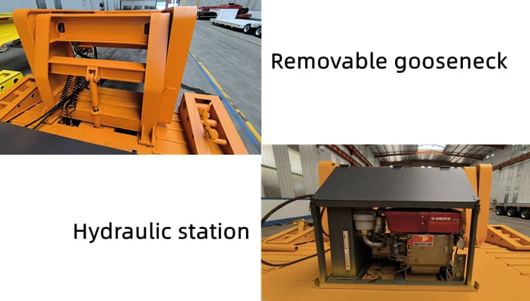 60 Ton Detachable Gooseneck Trailer for Sale in Rwanda