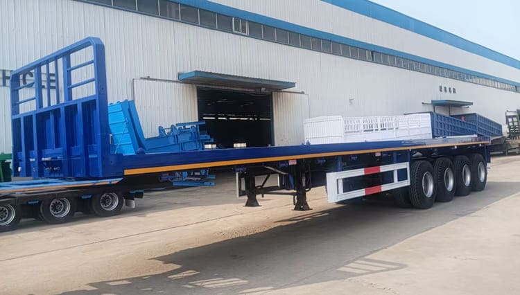 4 Axle New Flatbed Truck Trailer for Sale in Rwanda