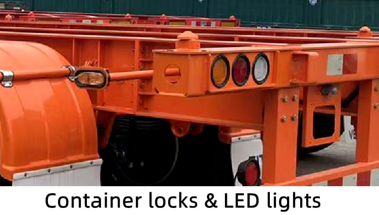 2 Axle Skeleton Semi Trailer for Sale in Rwanda