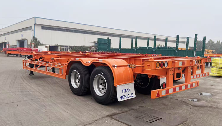 2 Axle Skeleton Semi Trailer for Sale in Rwanda