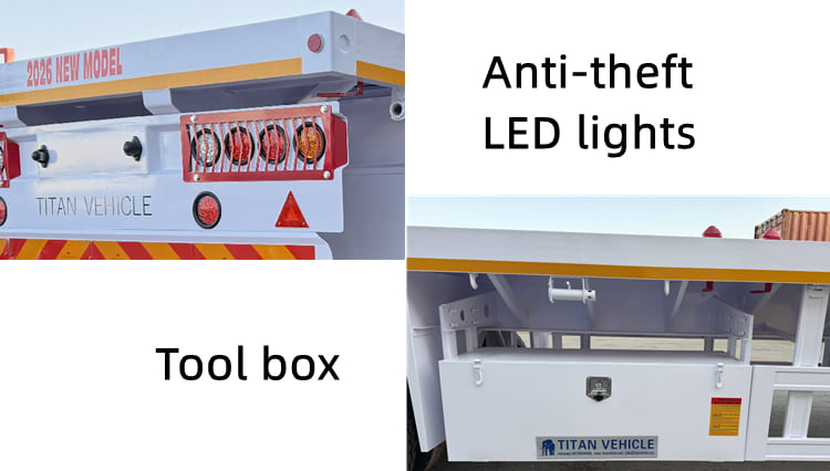 40Ft Flatbed Container Trailer Price in Rwanda