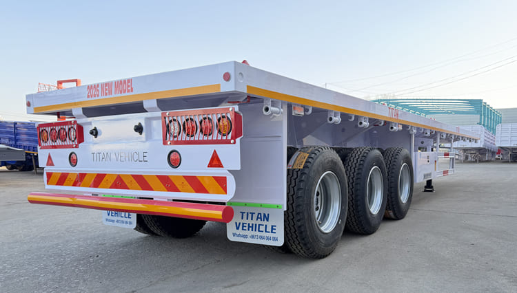 40Ft Flatbed Container Trailer Price in Rwanda