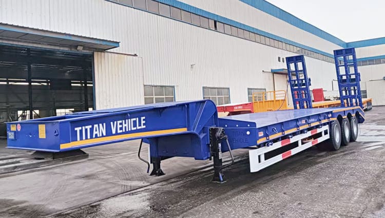 3 Axle Drop Deck Low Bed Trailer for Sale in Rwanda