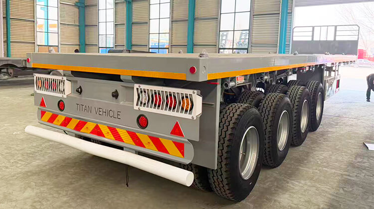 Factory Price 4 Axle Flatbed Trailer for Sale in Dar es Salaam