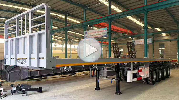 Factory Price 4 Axle Flatbed Trailer for Sale in Dar es Salaam
