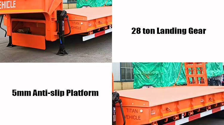 3 Axle 80 Ton Lowbed Trailer for Sale Price in Congo