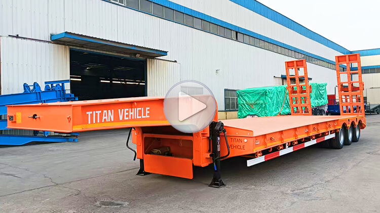 3 Axle 80 Ton Lowbed Trailer for Sale Price in Congo