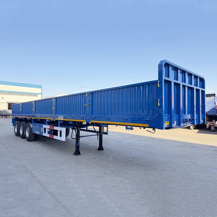 3 Axle Drop Side Semi Trailer