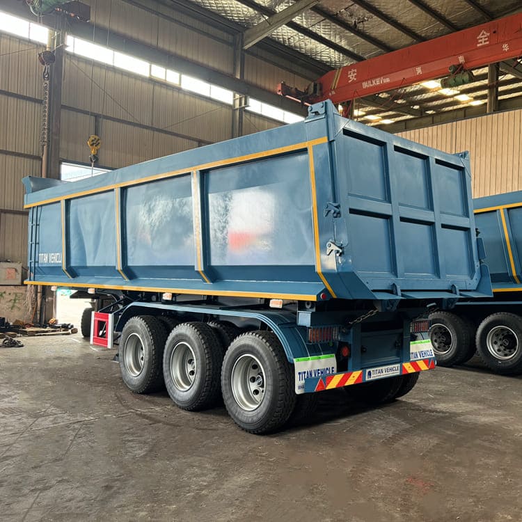 3 Axle Tractor Semi Tipper Trailer