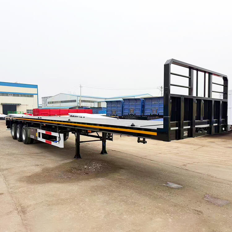 New Model 3 Axle Flatbed Trailer