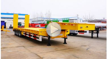 4 Axle 40ft Low Bed Semi Trailer